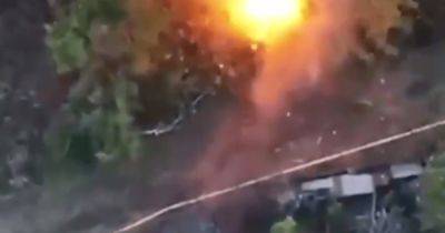 Маскировка не помогает: украинский FPV-дрон "Буцефал" уничтожил БМП-3 россиян (видео)