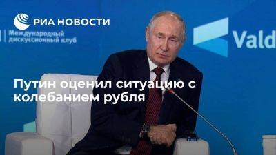 Путин назвал шаги правительства и ЦБ по ситуации с колебанием рубля правильными