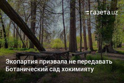Экопартия Узбекистана призвала не передавать Ботанический сад хокимияту Ташкента