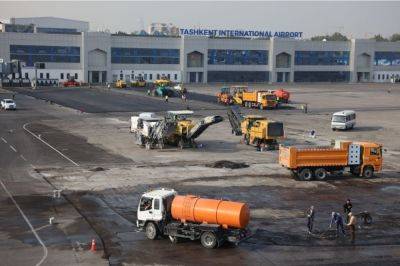 В аэропорту Ташкента начат капитальный ремонт стоянок самолетов
