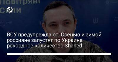 ВСУ предупреждают: Осенью и зимой россияне запустят по Украине рекордное количество Shahed