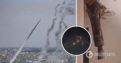 Война Израиль Палестина - ракета ХАМАС пробила крышу дома и застряла в потолке - видео