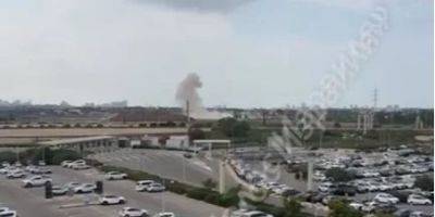 Нападение на Израиль: появилось видео падения ракеты возле аэропорта Бен-Гурион