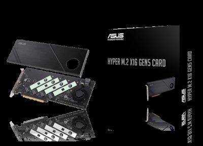 ASUS выпустила карту Hyper M.2 x16 Gen5 — до 4 SSD-накопителей с поддержкой RAID