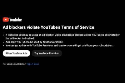 YouTube запустил глобальную блокировку блокировщиков рекламы, которую тестировали ранее – многим пользователям отключают видео