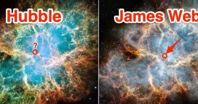 Крабовидная туманность от телескопа Уэбб: обнаружено то, чего не увидел телескоп Хаббл (фото)