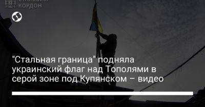 "Стальная граница" подняла украинский флаг над Тополями в серой зоне под Купянском – видео