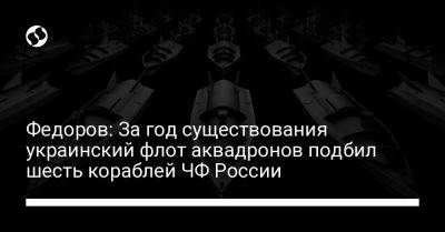 Михаил Федоров - Федоров: За год существования украинский флот аквадронов подбил шесть кораблей ЧФ России - liga.net - Россия - Украина - Новороссийск