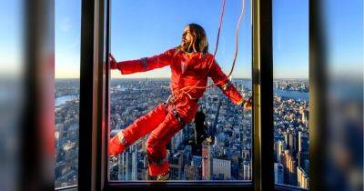 Рискованно, но впечатляет: Джаред Лето взобрался на знаменитый небоскреб в Нью-Йорке, рекламируя предстоящее турне своей рок-группы
