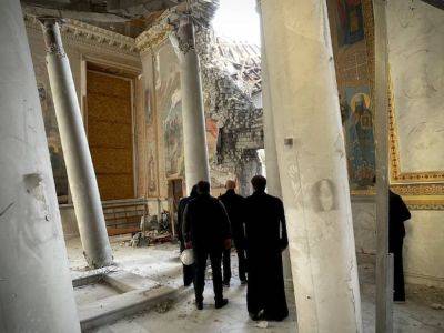 Разрушенный россиянами собор в Одессе страдает от дождей | Новости Одессы