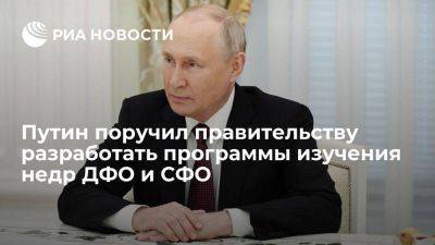 Путин поручил разработать программы геологического изучения недр ДФО и СФО