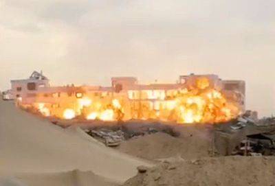 ЦАХАЛ взорвал здание парламента ХАМАС в Газе - видео