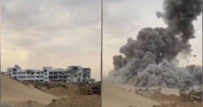 Спустя 2 дня после захвата: ЦАХАЛ подорвал парламент ХАМАС в Секторе Газа, — СМИ (видео)
