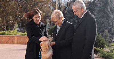 Пытался погладить: собака Санду укусила президента Австрии в Кишиневе (видео)