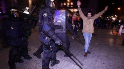 Полиция разогнала демонстрантов в Мадриде