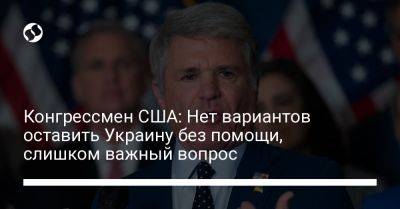 Чак Шумер - Майкл Маккол - Кевин Маккарти - Майк Джонсон - Конгрессмен США: Нет вариантов оставить Украину без помощи, слишком важный вопрос - liga.net - США - Украина