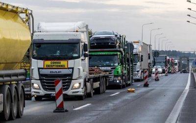 Количество грузовиков на границе с Польшей выросло
