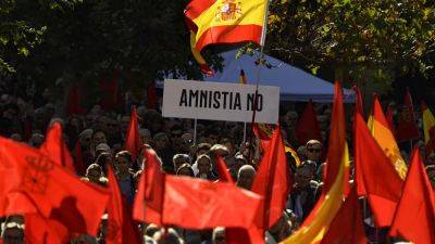 В Мадриде прошел митинг против амнистии каталонских сепаратистов
