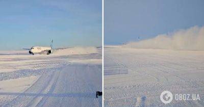 В Антарктиде впервые приземлился пассажирский самолет – Boeing 787 приземлился на снег – Антарктида сегодня