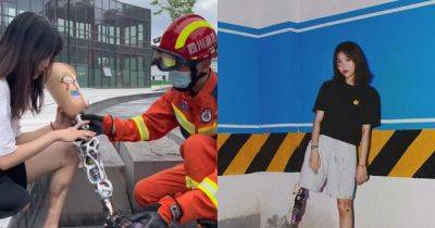 История, покорившая интернет: китаянка вышла замуж за пожарного, который спас ей жизнь (фото)