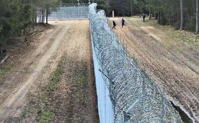 На границе с Беларусью двое мужчин повредили барьер, пытаясь впустить в Литву 10 мигрантов