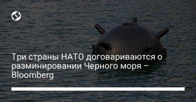 Три страны НАТО договариваются о разминировании Черного моря – Bloomberg