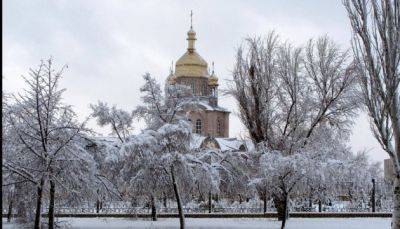 В Северодонецке выпал первый снег: в сети показали фото города