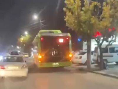 Водитель автобуса сбил пьяного пешехода в Ташкенте. Видео