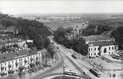 Киев в 1950-х годах - архивные фото Киева с высоты птичьего полета