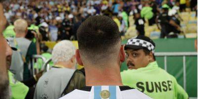 Месси наехал на полицию. Старт матча Бразилия — Аргентина перенесли из-за драки на стадионе — видео