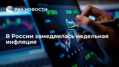 Росстат: недельная инфляция в РФ замедлилась до 0,2%