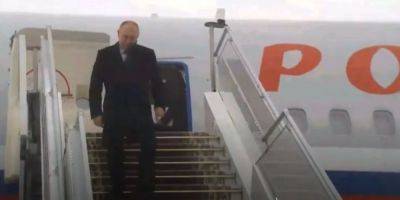 Очень холодный прием. Путина чуть не сдуло ветром по прибытию в Минск — видео