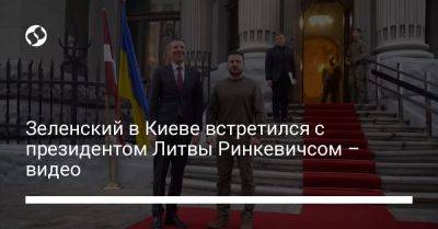 Зеленский в Киеве встретился с президентом Литвы Ринкевичсом – видео
