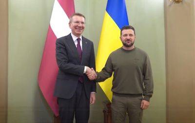 Зеленский встретился с президентом Латвии в Киеве