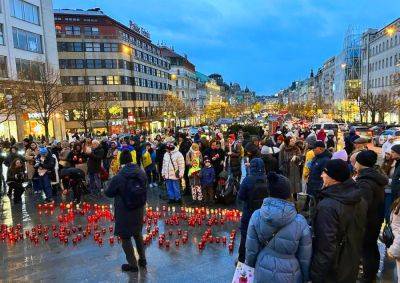 В центре Праги почтили память жертв Голодомора в Украине