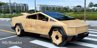 Маску по душе. Фанат Tesla построил деревянную копию Cybertruck за 100 дней