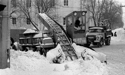 Киев в 1970-х годах - как убирали от снега улицы Киева 50 лет назад - фото