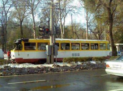 В Одессе загорелся 17 трамвай | Новости Одессы