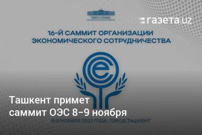Ташкент примет саммит ОЭС 8−9 ноября