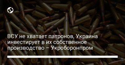 ВСУ не хватает патронов, Украина инвестирует в их собственное производство – Укроборонпром