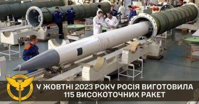 За октябрь россияне изготовили более 100 высокоточных ракет, - в ГУР предоставили перечень