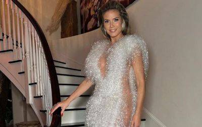 Хайди Клум появилась на красной дорожке в платье от украинского бренда