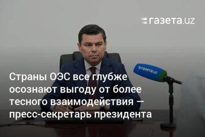 Страны ОЭС все глубже осознают выгоду от более тесного взаимодействия — пресс-секретарь президента Узбекистана