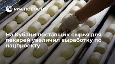 На Кубани поставщик сырья для пекарей увеличил выработку по нацпроекту