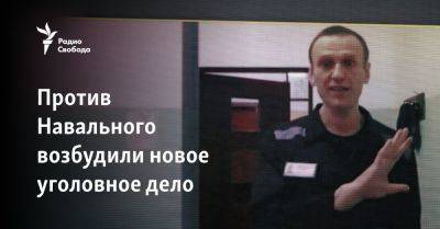 Против Навального возбудили новое уголовное дело