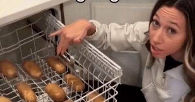 Необычный лайфхак: зачем девушка моет картофель в посудомоечной машине (видео)