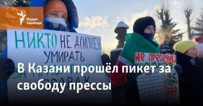 В Казани на пикете за свободу прессы поддержали Алсу Курмашеву