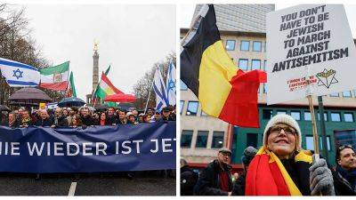 В европейских столицах прошли демонстрации против антисемитизма