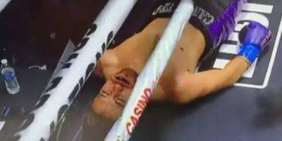 Чуть не свалился с ринга. Филиппинский боксер мощным ударом отправил соперника в тяжелый нокаут — видео
