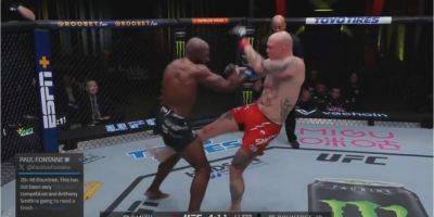 Потерял равновесие. В UFC боец нокаутировал соперника после мощного удара в подбородок — видео